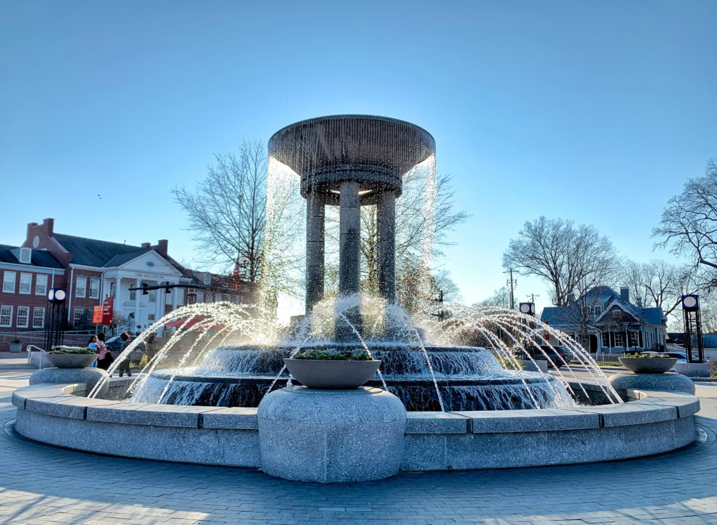 Cary NC fountain