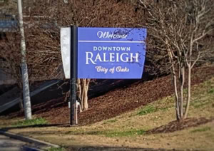 Downtown Raleigh Sign