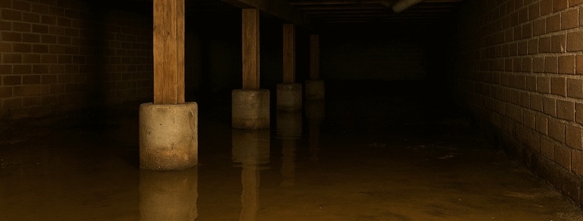 flooded crawl space
