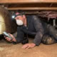 inspecting a crawlspace