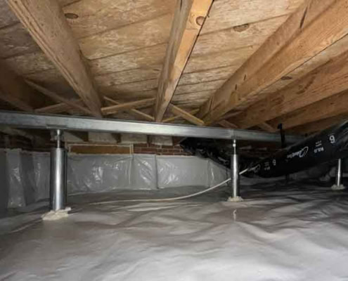 support jacks with supplemental beam