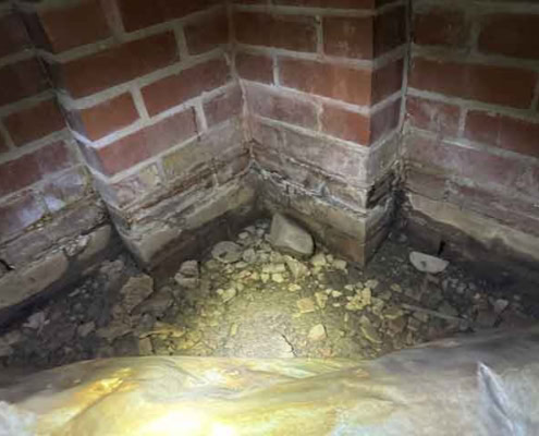 crumbling foundation