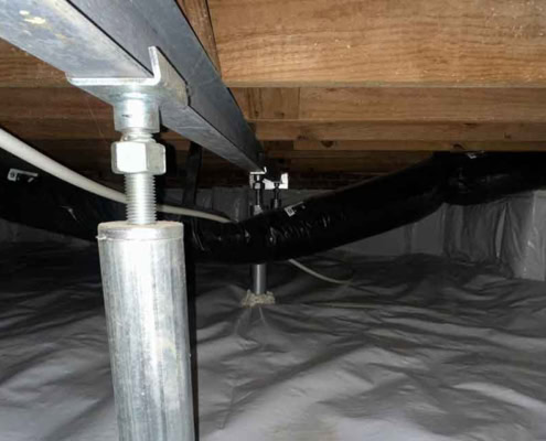 support jack with supplemental beam