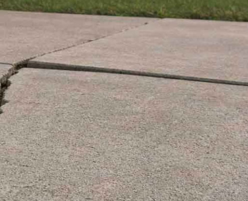 sunken concrete