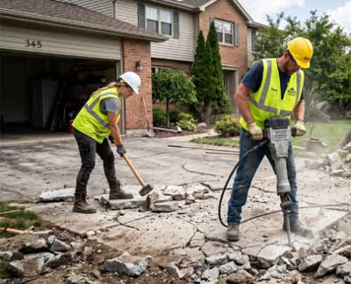 driveway demolition