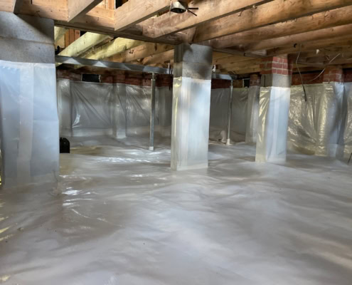encapsulated crawlspace in Angier