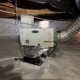 new AprilAire dehumidifier installed for crawlspace encapsulation on Glendale Avenue in Durham