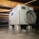AprilAire dehumidifier installed in Raleigh for a crawl space encapsulation