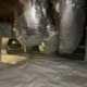 encapsulated crawl space under Scouting Trail home in Raleigh