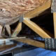 open-web floor truss with mending plate for foundation repair project in Durham